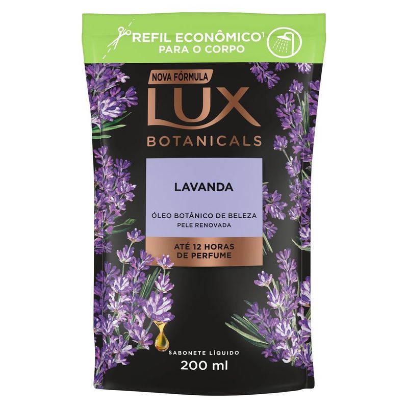 Sabonete-Liquido-Lavanda-Lux-Botanicals-Sache-200ml-Refil-Economico