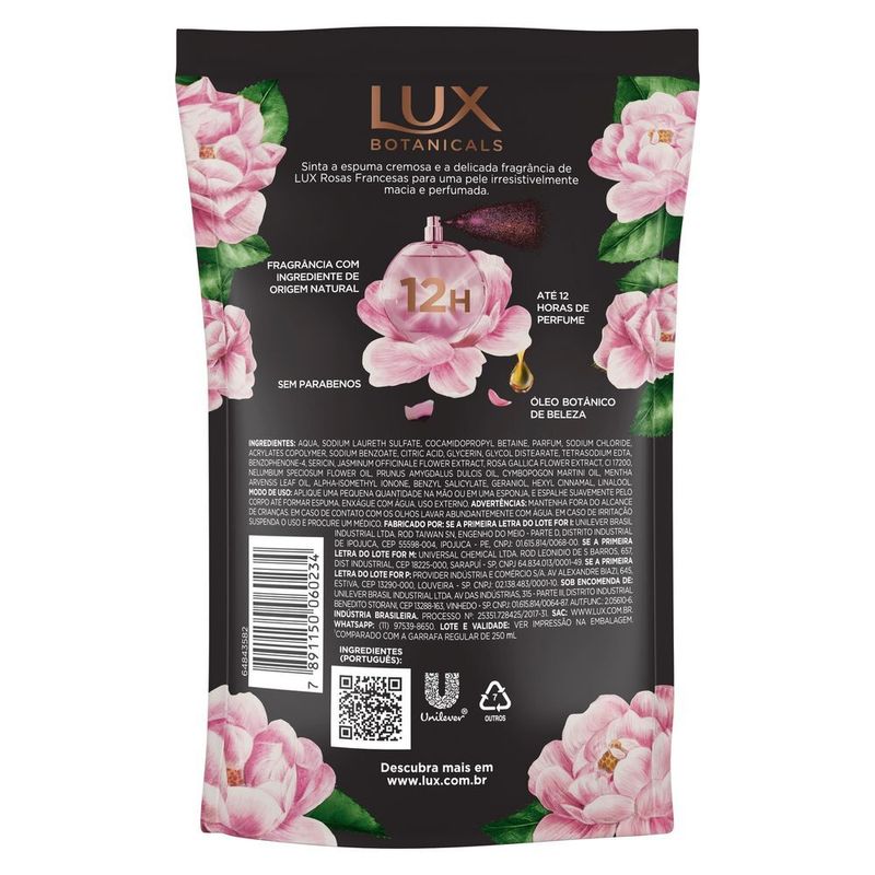 Sabonete-Liquido-Rosas-Francesas-Lux-Botanicals-Sache-200ml-Refil