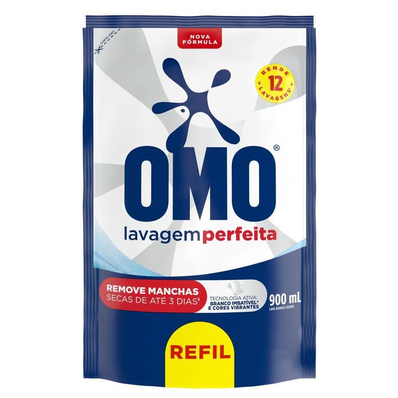 Lava-Roupas-Liquido-Omo-Lavagem-Perfeita-Sache-900ml-Refil-Economico
