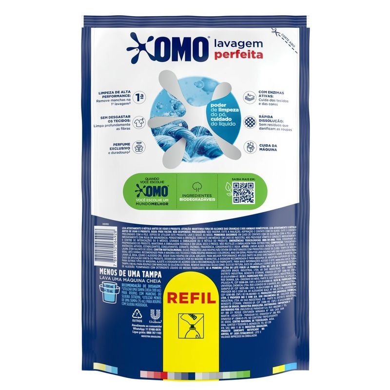 Lava-Roupas-Liquido-Omo-Lavagem-Perfeita-Sache-900ml-Refil-Economico