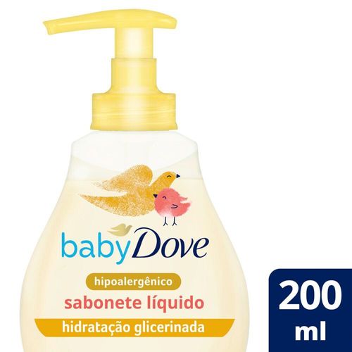 Sabonete Líquido de Glicerina Hidratação Glicerinada da Cabeça aos Pés Dove Baby Frasco 200ml