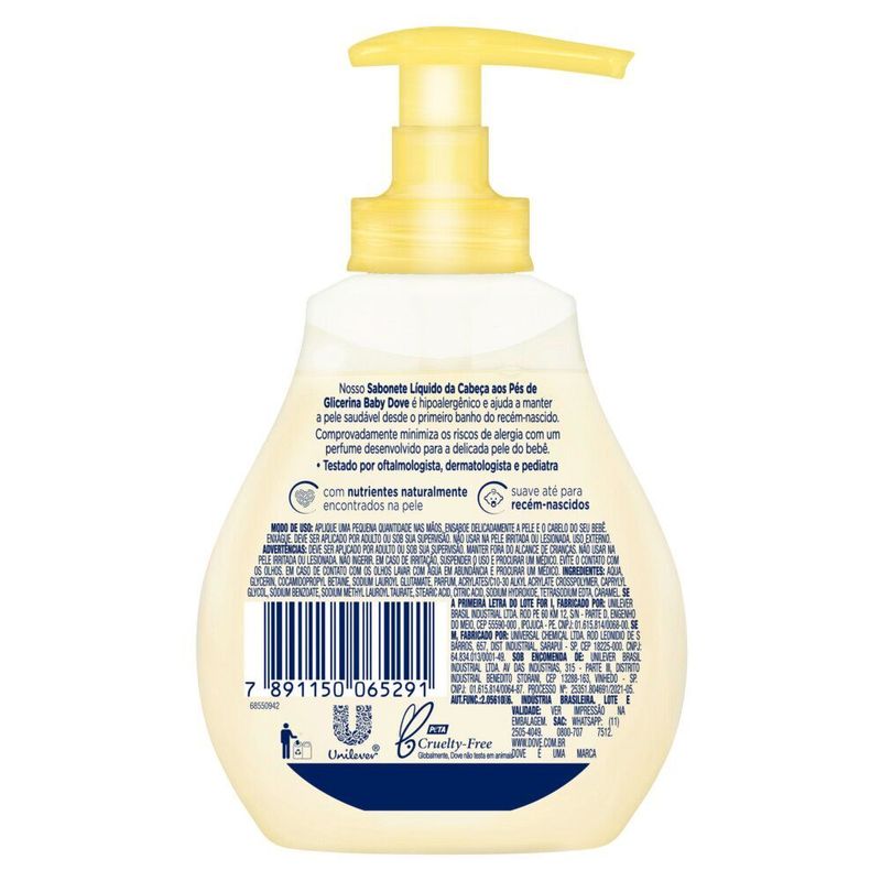 Sabonete-Liquido-de-Glicerina-Hidratacao-Glicerinada-da-Cabeca-aos-Pes-Dove-Baby-Frasco-200ml