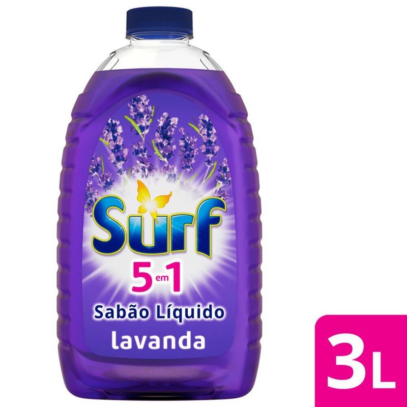 Lava-Roupas-Liquido-Lavanda-Oleos-Essenciais-5-em-1-Surf-Frasco-3l