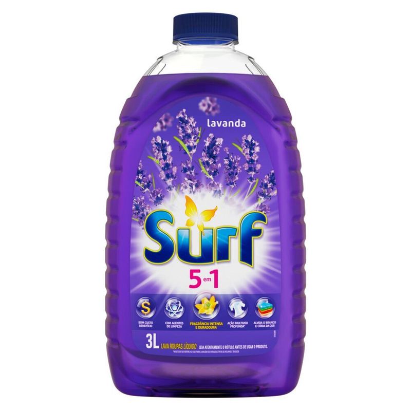 Lava-Roupas-Liquido-Lavanda-Oleos-Essenciais-5-em-1-Surf-Frasco-3l