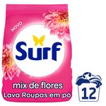 Lava-Roupas-em-Po-5-em-1-Rosas-e-Flor-de-Lis-Surf-Pacote-800g