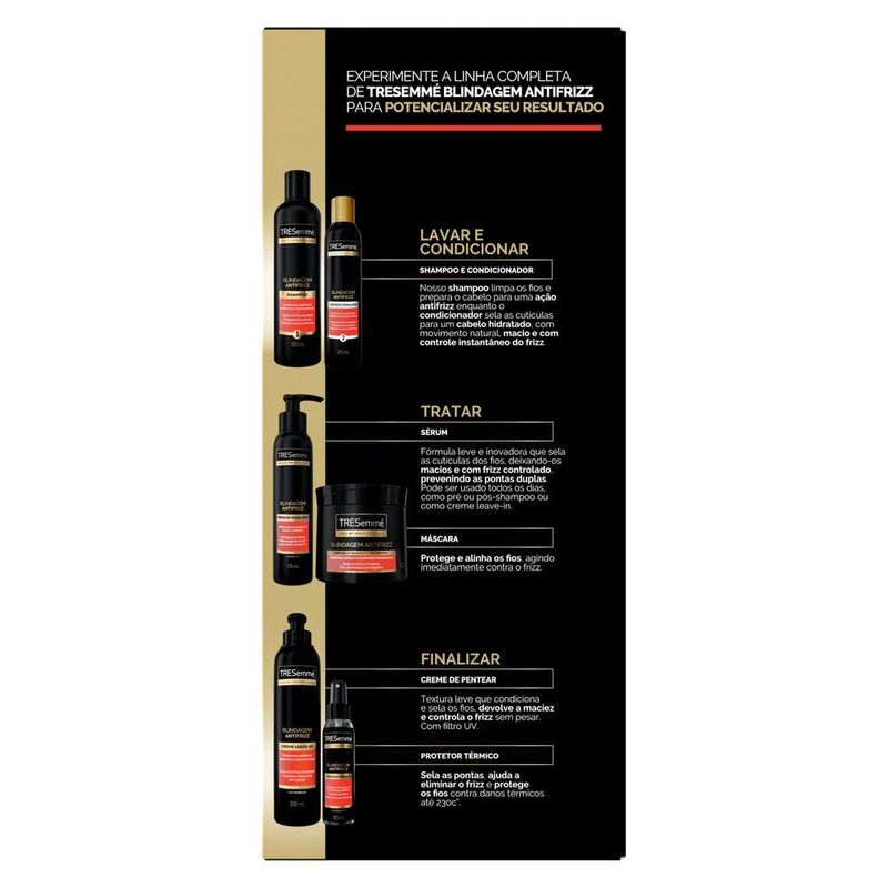 Kit-Shampoo-350ml---Condicionador-175ml-Acido-Hialuronico-e-Queratina-Hidrolisada-Tresemme-Blindagem-Antifrizz-Preco-Especial