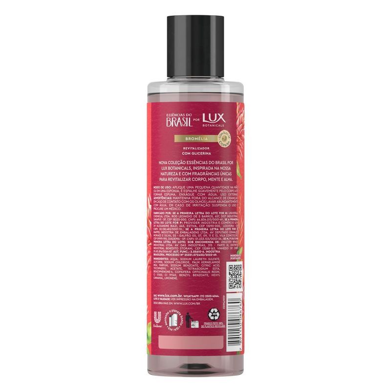 Sabonete-Liquido-de-Glicerina-Revitalizador-com-Oleo-de-Copaiba-Bromelia-Lux-Botanicals-Essencias-do-Brasil-Frasco-300ml