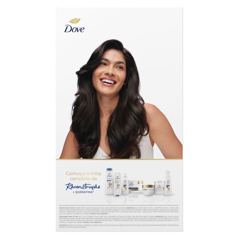 Kit-Promocional-Shampoo-350ml---Condicionador-175ml-Dove-Reconstrucao---Queratina-Preco-Especial