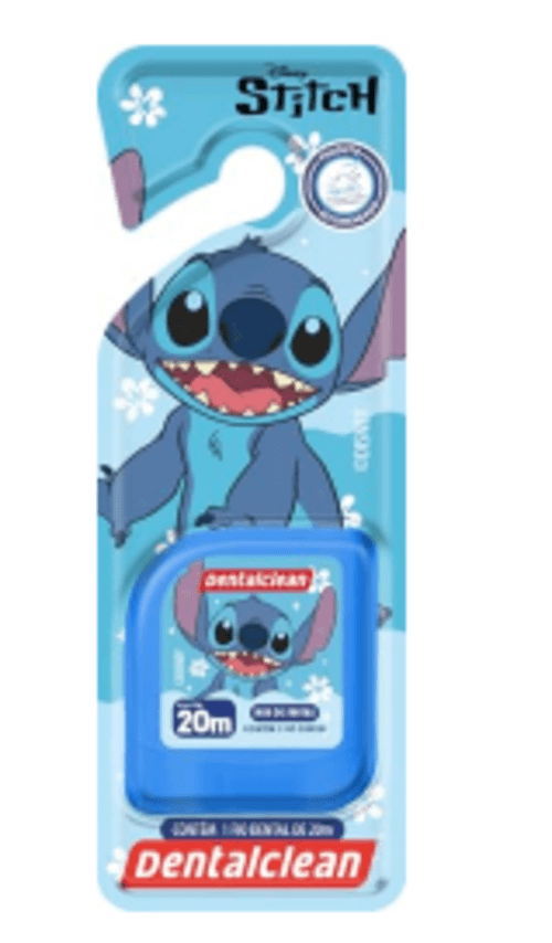 FIO DENTAL INFANTIL MIX DE FRUTAS STITCH DENTALCLEAN 20M