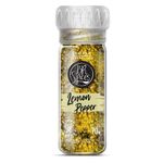 Tempero-Lemon-Pepper-Mistura-de-Sal-e-Especiarias-a-Base-de-Limao-com-Moedor-BR-Spices-Craft-Spices-Vidro-70g