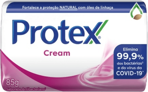 Sabonete em Barra Antibacteriano Protex Cream Envoltório 85g