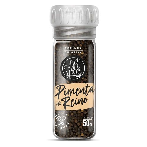 Pimenta-do-Reino com Moedor BR Spices Gourmet Vidro 50g