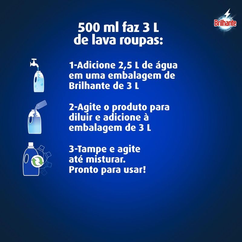 Detergente-Liquido-Brilhante-Limpeza-Total-para-Diluir-500ml