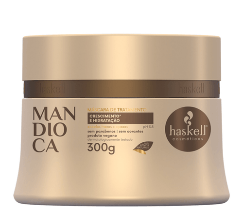 MASCARA CAPILAR TRATAMENTO HASKELL MANDIOCA  300G- PT