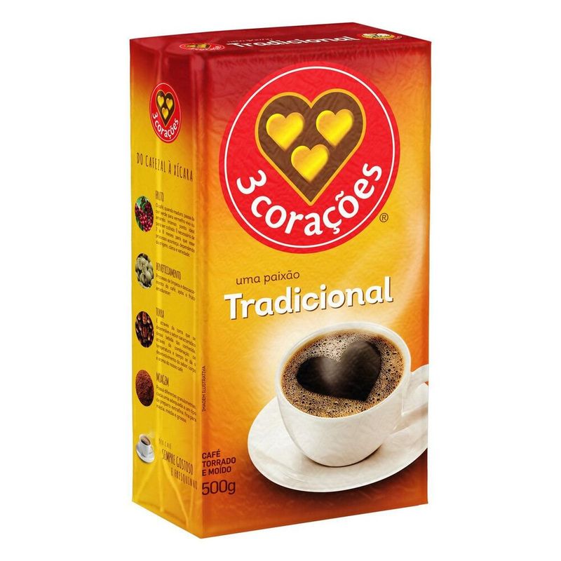 Cafe-Torrado-e-Moido-a-Vacuo-Tradicional-3-Coracoes-Pacote-500g