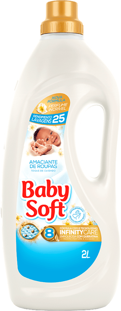 Amaciante De Roupa Diluído Toque De Cuidado Baby Soft Frasco 2l