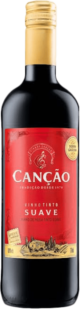 Vinho Nacional Canção Tinto De Mesa Suave 750ml