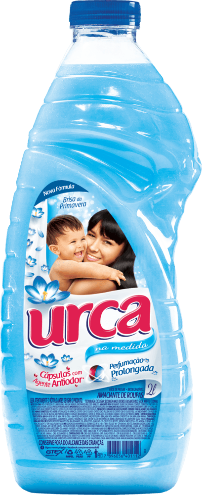Amaciante De Roupa Diluído Brisa Da Primavera Urca Frasco 2l