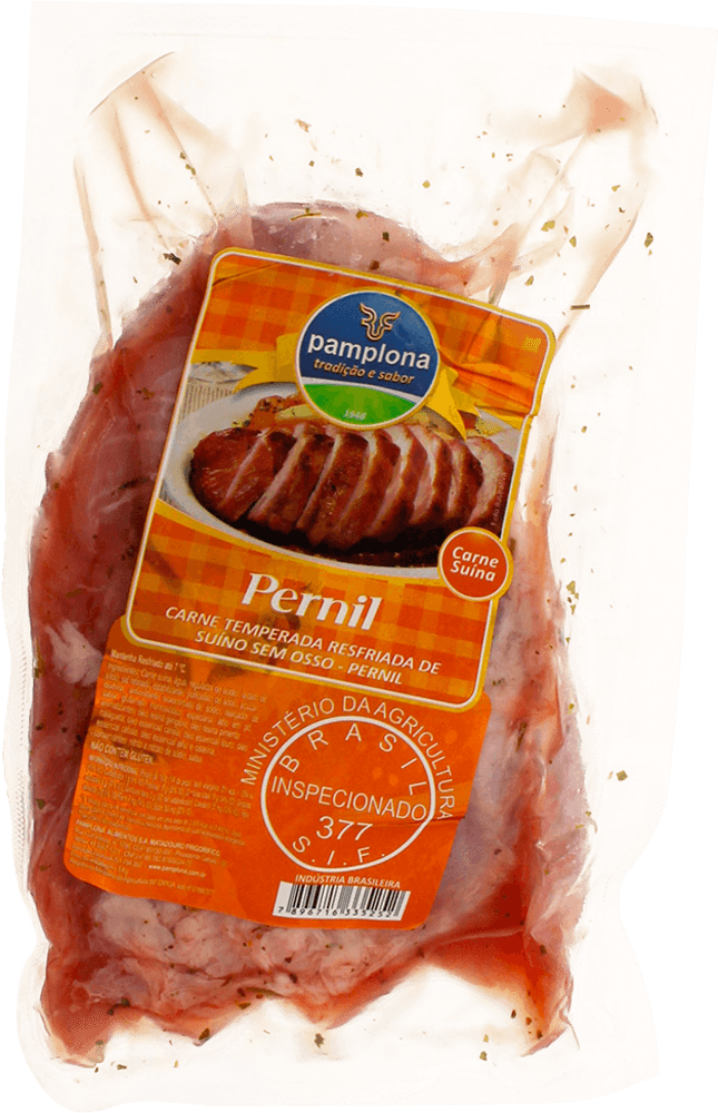 Pernil Suíno Resfriado Temperado Sem Osso Pamplona 1Kg