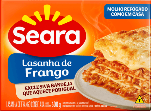 Lasanha de frango Seara 600g
