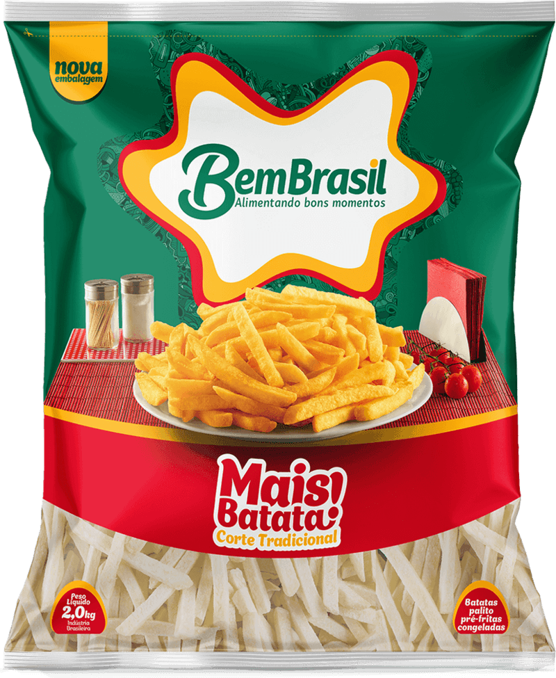 Batata-Pre-Frita-Palito-Congelada-9x9mm-Bem-Brasil-Mais-Batata--Pacote-2kg