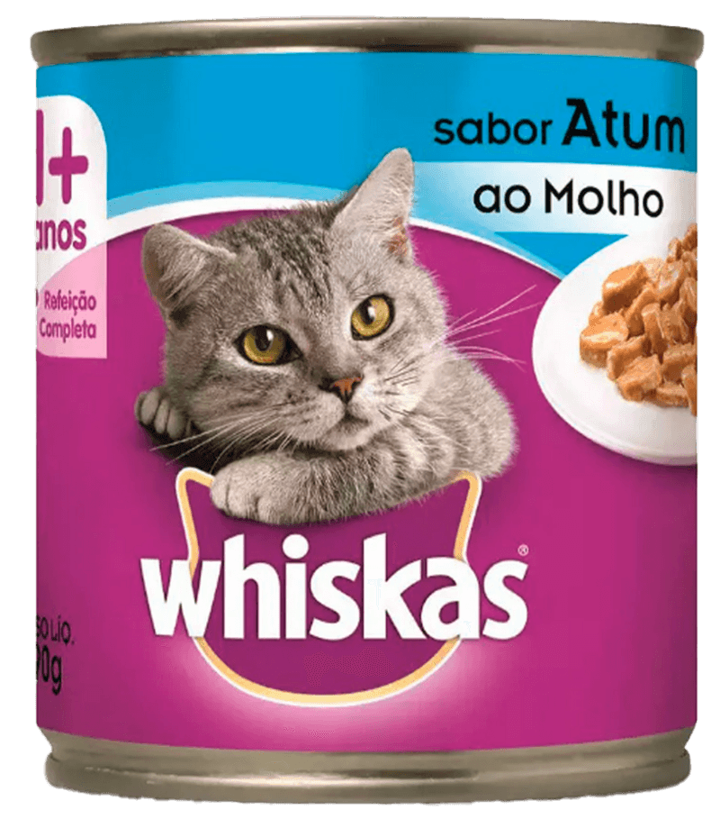 Alimento-Completo-e-Balanceado-para-Gatos-Adultos-Atum-ao-Molho-Whiskas-Lata-290g
