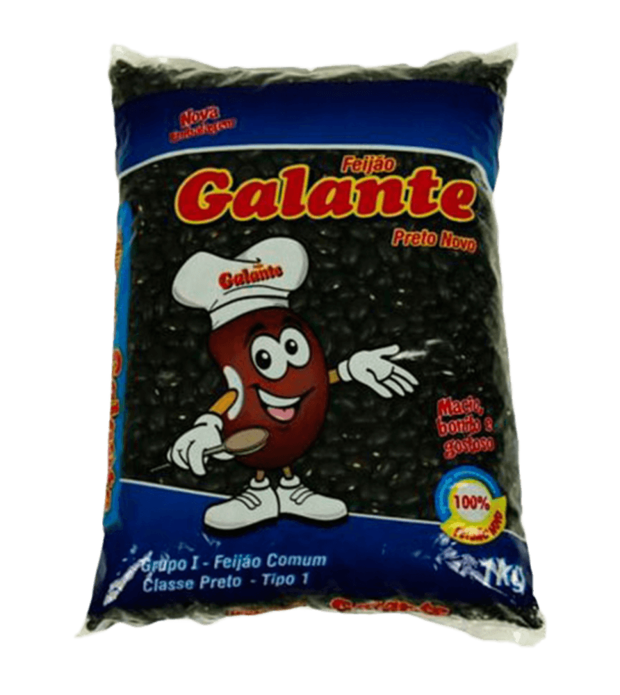 FEIJAO PRETO GALANTE 1KG