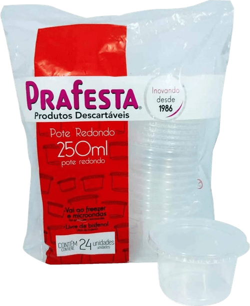 POTE DESC RED PRAFESTA 250ML PC/24 COM TAMPA