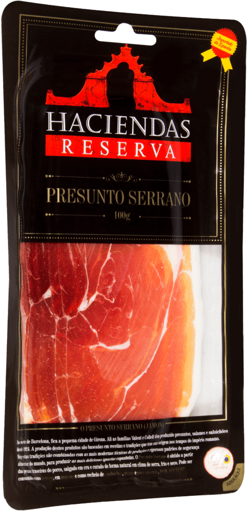 Presunto Espanhol Haciendas Serrano Fatiado 100g