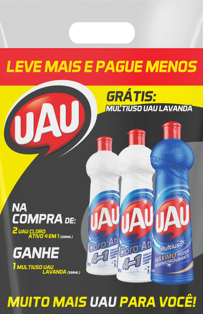 Kit-de-Limpeza-Uau-Cloro-Ativo-2-Unidades-de-500ml-Gratis-Multiuso-500ml