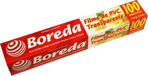 Filme de PVC Transparente Boreda 28x100cm