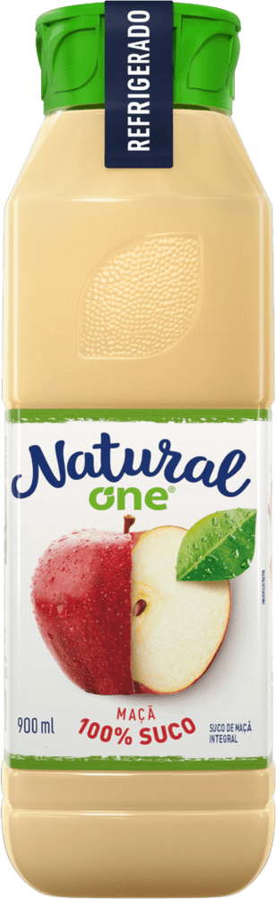 Suco-Integral-Maca-sem-Adicao-de-Acucar-Natural-One-Refrigerado-Garrafa-900ml