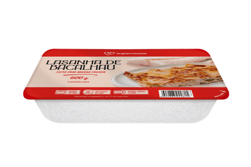 Lasanha Supernosso Bacalhau Congelada 600g
