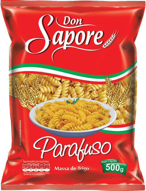 MASSA SEMOLA DON SAPORE 500G PC PARAFUSO