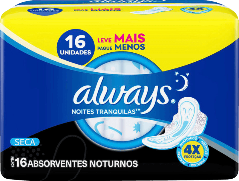 Absorvente-com-Abas-Seca-Always-Noturno-G-Pacote-16-Unidades-Gratis-2-Absorventes