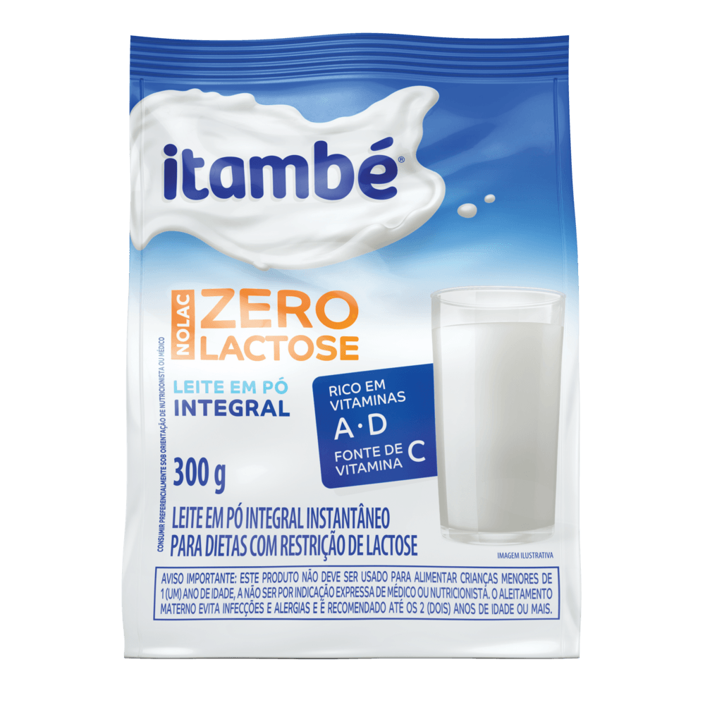 Leite em Pó Instantâneo Integral Zero Lactose para Dietas com Restrição ...