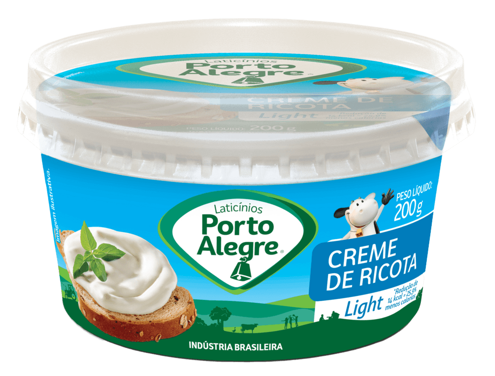 Creme de Ricota Porto Alegre Light 200g