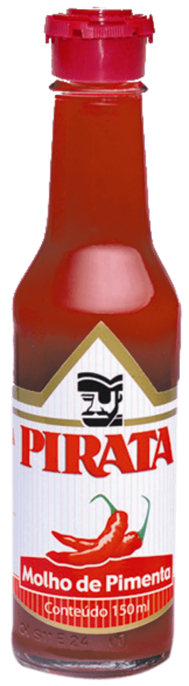 Molho de Pimenta Picante Pirata Frasco 150ml
