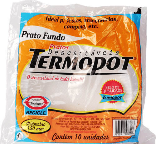 PRATO DESC TERMOPOT 15CM FDO 10UN-PC