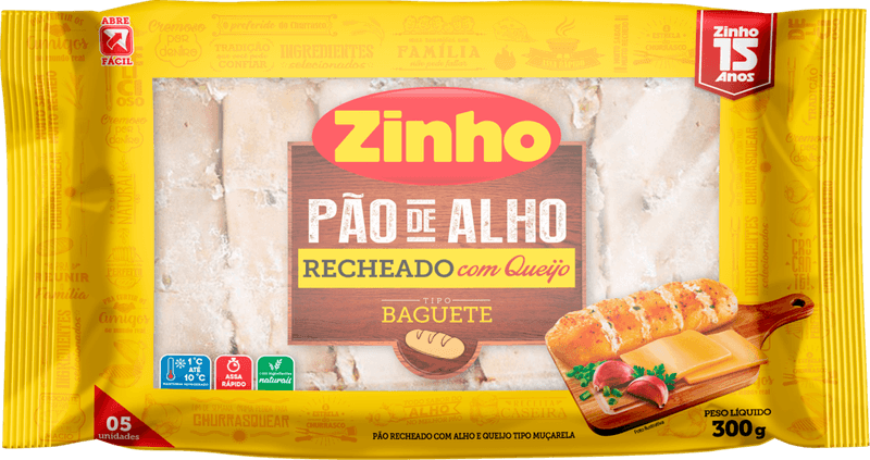 Pao-de-Alho-Baguete-Recheio-Queijo-Zinho-Pacote-300g