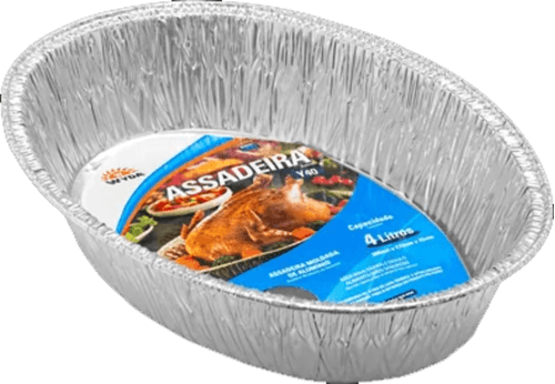 Assadeira De Alumínio Oval Wyda 4 Litros