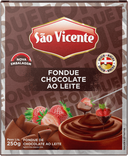 Fondue de Chocolate ao Leite São Vicente Caixa 250g
