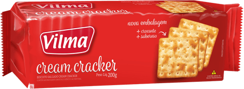 Biscoito Salgado Vilma Cream Cracker 200g