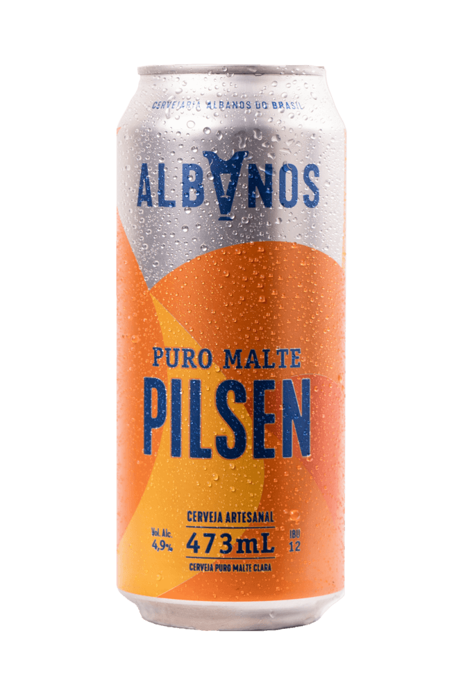 CERVEJA PILSEN ALBANOS 473ML LATA