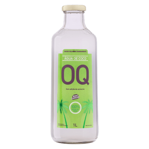 Água de Coco Integral sem Adição de Açúcar OQ Garrafa 1l