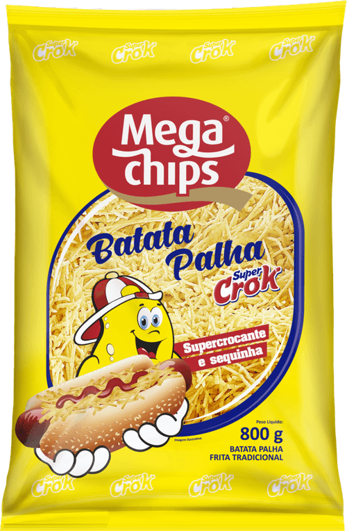 Batata Palha Tradicional Super Crock 800g