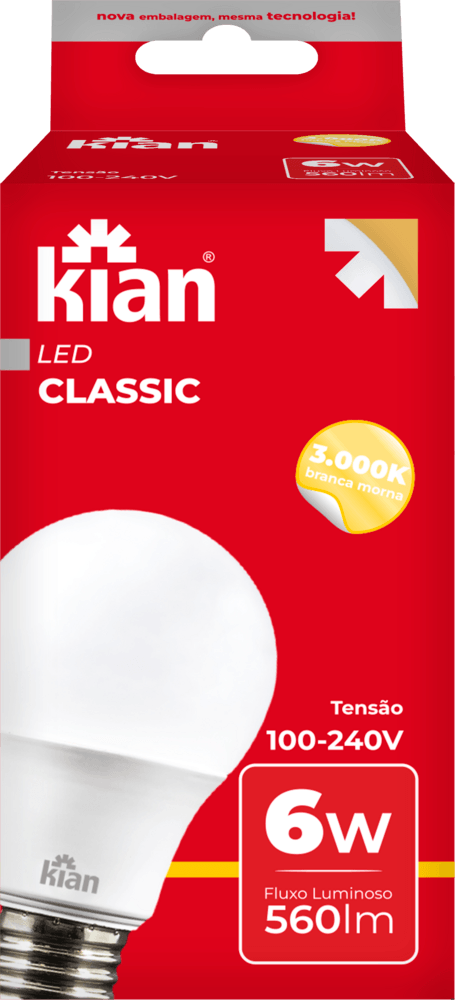 Lamp Kian Led Bivolt 6w 100-240v