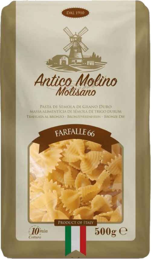 Massa Italiana Antico Molino Farfalle 66 Grano Duro 500g