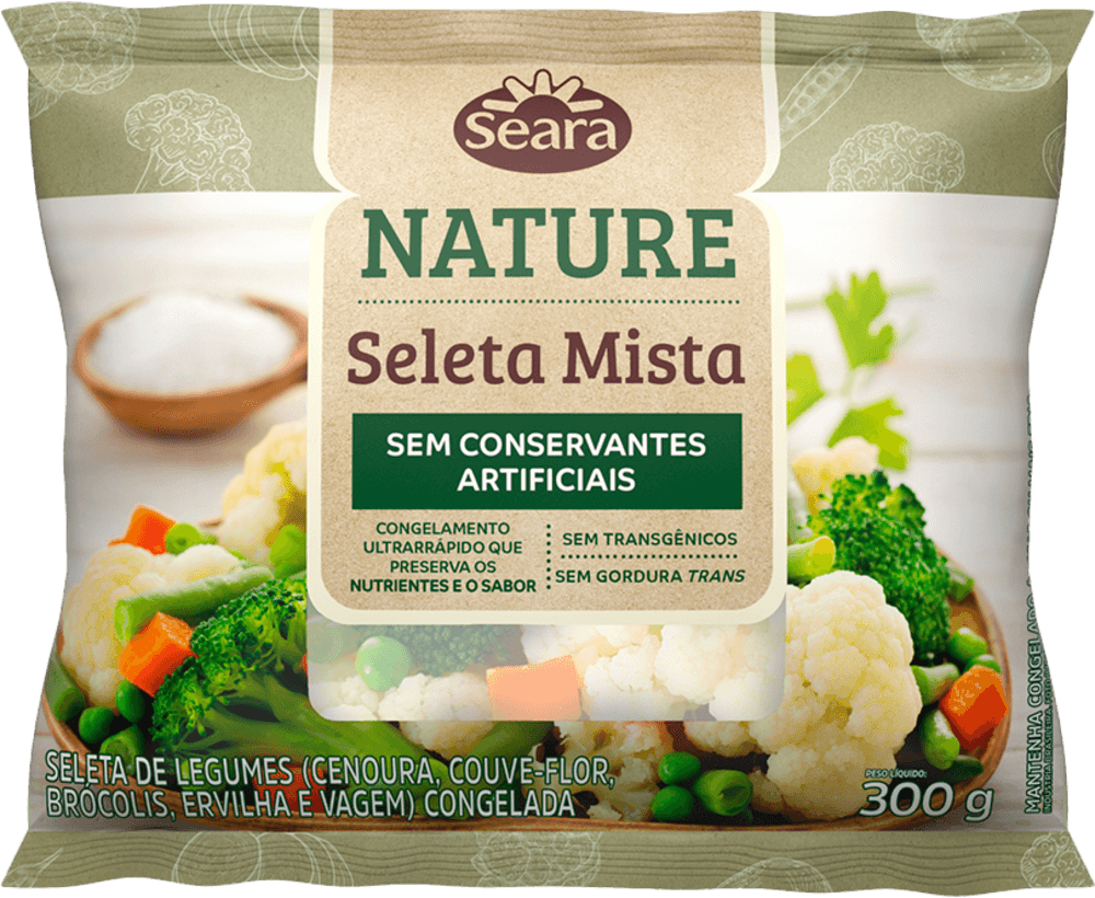 Seleta mista congelada Seara Nature 300g