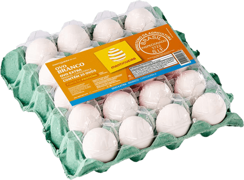 Ovos Mantiqueira Branco 20 unidades